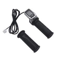 124DX 36V/48V LCD Electric Quantity Display with EBike Speed Governing Throttle Grip Electric Throttle Grip