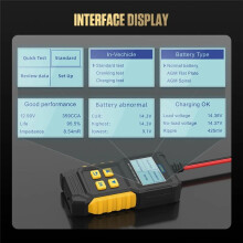 BT360 12-V-Autobatterietester, Digitaler Autodiagnose-Batterietester, 20-2000 Volt, Anlassertest, Ladescanner-Tool