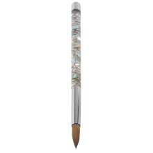 1Pc Rose Gold Kolinsky Sable Acrylic Nail Brush with Liquid Flow Glitter Nail Art Brush for Nail Art Tool Colour 14