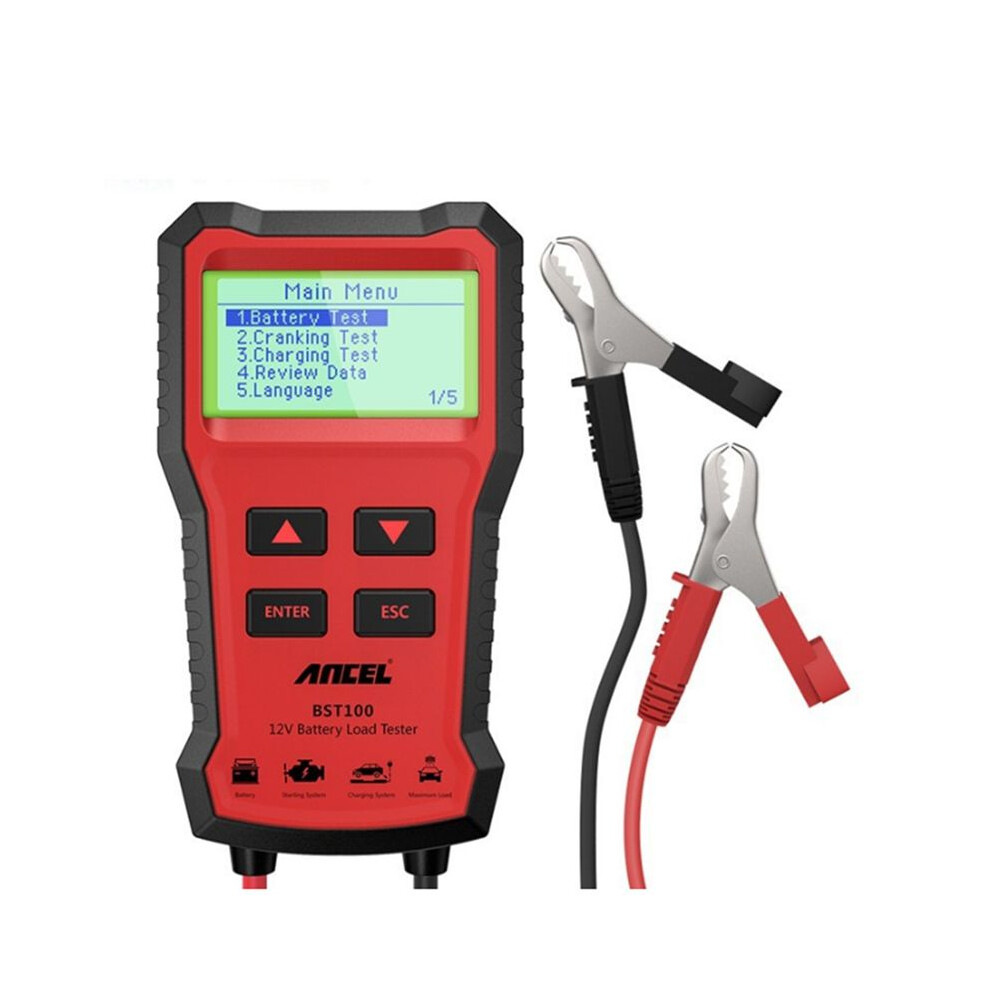Ancel Bst100 Car Battery Tester 12V Cell 100-2000Cca 30-220Ah Battery Test Tool For Car Cranking Charging Test 6032642502103
