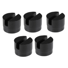 5 Almohadillas de Goma para Soporte de Gato, Adaptador Universal para Gato de Piso con Riel Ranurado para Coche, Soporte de Almohadilla de Goma para