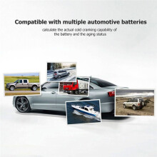 ANCEL BST100 Autobatterietester, 12-V-Zelle, 100-2000 CCA, 30-220 Ah, Batterietestgerät für Den Anlass- und Ladetest im Auto