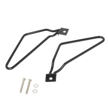 Motorcycle Saddlebags Mount Brackets Support for XL883/1200 HD1450/1584 Black