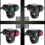 22mm Universal Motorcycle Handlebar Headlight Brake Fog Lights Horn Dual Control Button  D 5