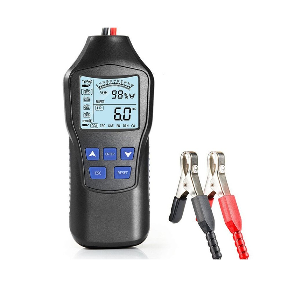 12V 24V Car Battery Tester Automotiva Comprobador De Baterias Monitor Diagnostic For Vehicles Tools Accessories 1Pcs Black 6132653880693