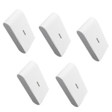 5pcs 433MHz Wireless Vibration Glass Break Detector, Adjustable Sensitivity, Compatible with Alarm Systems