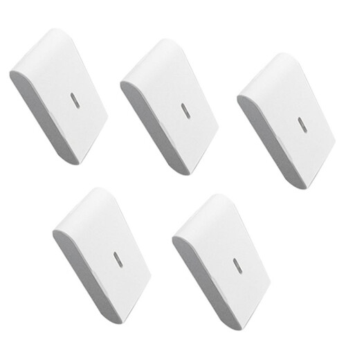 5pcs 433MHz Wireless Vibration Glass Break Detector, Adjustable Sensitivity, Compatible with Alarm Systems