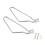 Supporto per Borse Laterali per Moto  XL883/1200 HD1450/1584 Argento 1