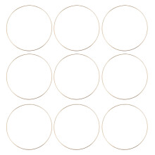 Pacote com 10 Argolas de Argola de Metal Floral de 10 Polegadas, Argolas Argola Douradas para Guirlanda Faça Você Mesmo, Apanhador de Sonhos e
