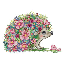 Stitch Kits Stamped for Adults Beginner Kids 11CT DIY Embroidery Needlework Kit - Beautiful Hedgehog 38X27cm