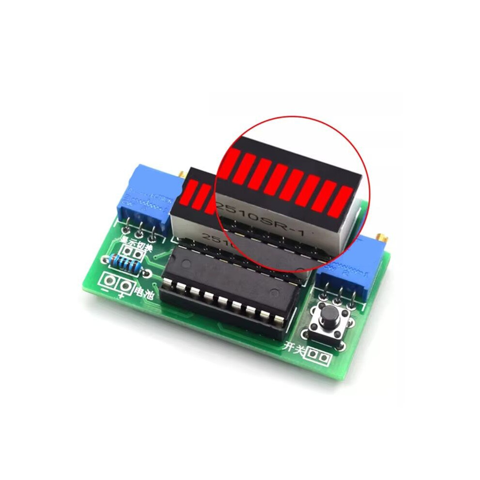 Produktbild von Generchin 2er-Set LM3914 Batterie-Kapazitätsanzeige – 10 Segment, 2,4–20V, Für Lithium- & Bleiakkus