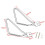Supporto per Borse Laterali per Moto  XL883/1200 HD1450/1584 Argento 6