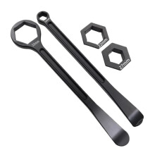 32/10/12/22/27 mm Universal-Reifenheber-Set für Motorräder, Kombihebel-Set, Reifenreparaturwerkzeug, Schraubenschlüsselkopf, Reifenwechsel, Schwarz