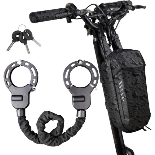 Electric Scooter Lock with Scooter Bag - Anti-Theft Chain Lock,  Security for E-Scooters, E-Bikes 2