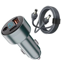 3-in-1 Car Charger for Starlink with 5521 USB-C QC 3.0 Multi-Port Fast Charging Adapter with 16AWG Cable