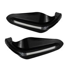 Motorcycle Hand Guard Brake Lever Guard with White LED Light Windproof Hand Shield Protector Motorcycle Accessories