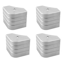 Embouts D'Angle de Ponton en Aluminium, Embouts D'Angle de Ponton de Bateau, Pare-Chocs D'Angle de Ponton pour Angle Arrondi à 90 Degrés