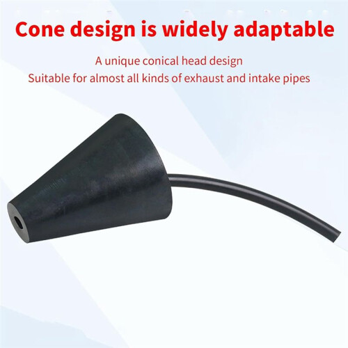Automotive Leak Detection Tapered Adapter, Engine Diagnostic Smog Cone Tool, Garage Integration Aid 1