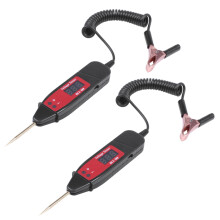 2X Universal 5-36V Pluma de Prueba del Voltaje LCD Digital del Coche LáPiz Probador del Coche