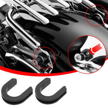 Motorcycle Backrest Sissy Bar Luggage Rack Docking Point Bushing Grommet for  Touring Softail Dyna Sportster