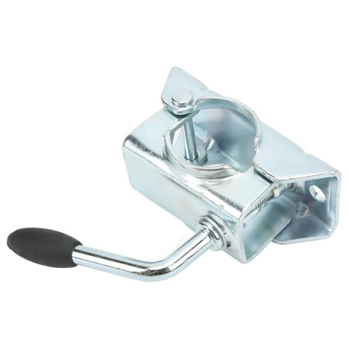 Clamp Split Fixing Bracket Trailer Jack Wheel Split Clamp Prop Stand Support Mount for 48mm/1.89in Pipe Diameter 2