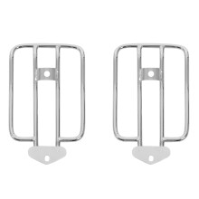2X Motorcycle Luggage Rack Backrest Rear for Sportster Xl 883 Xl1200 X48 (Silver)