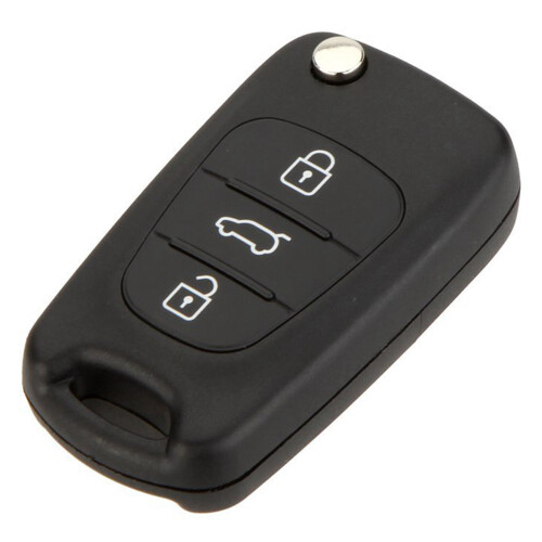 2X Replacement 3 Button Keyless Entry Remote Control Folding Flip Car Key Fob Shell Compatible with  I20 I30 1
