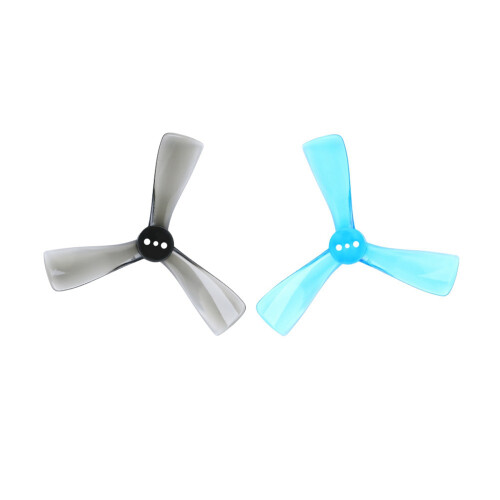 10x para Nazgul Cine 2525 2,5 Polegadas Tri-Blade/3 Blade Prop Hélice CW CCW para FPV ProTek25 Drone Parte-Cinza 2