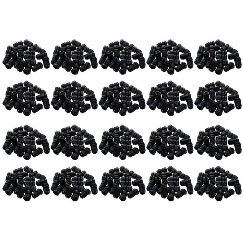 400 Pieces Black Plastic Waterproof Cable Gland Connector PG7