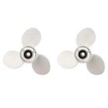 2X Propeller for 9.9Hp 15Hp 9 1/4 X10 Boat Aluminum Alloy Screw 3 Blade 8 Spline Marine Engine Part