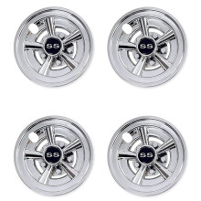 4 Pièces 8 Pouces SS Cart Wheel Covers 5 Spoke Design Hub Cap pour Carts pour Club Car EZGO