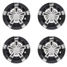 Tampa da Roda do Carrinho de Golfe de 4 Peça de 8 Polegadas, Tampa do Cubo de Design de 5 Raios para Carrinhos de Golfe para Carro Clube, EZGO,