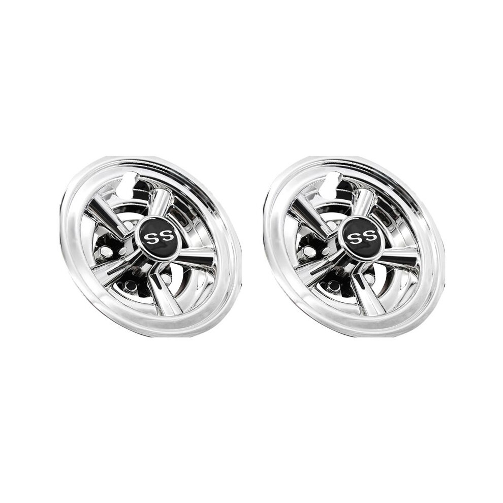 2Pcs 8Inch Ss Cart Wheel Covers, 5 Spoke Design Hub Cap For Carts For Club Car, Ezgo, 6033112475057
