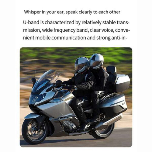 2X Motorcycle  Helmet Intercom Universal Interphone Headset with Noise Reduction for Full Helmet 3 Color Frame 2