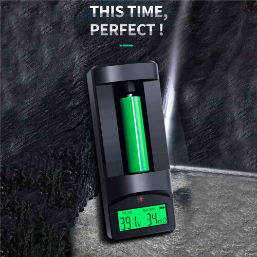 2X Digital Display Battery Voltage Internal Resistance Tester 0-999MΩ Universal 18650 Lithium Battery AA Detection 1