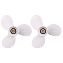 2X 7 1 / 2X7 für 4Hp 5Hp 6Hp für 9 Zahn Wirbelsäulen Aluminium Propeller Außenborder Boots Motoren Marine Propeller 6E0-45943-01-El