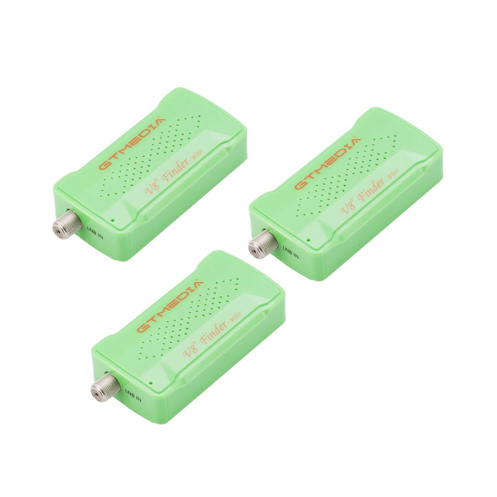 3X Gtmedia Satellite Finder Dvb-S2 V8 Finder Bt03 Satfinder Supports Android Ios System And Green 6032810026769