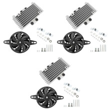 3X Radiateur de Refroidissement D'Huile Tout-En-Un 125Ml pour Moteur de Moto Tout-Terrain VTT