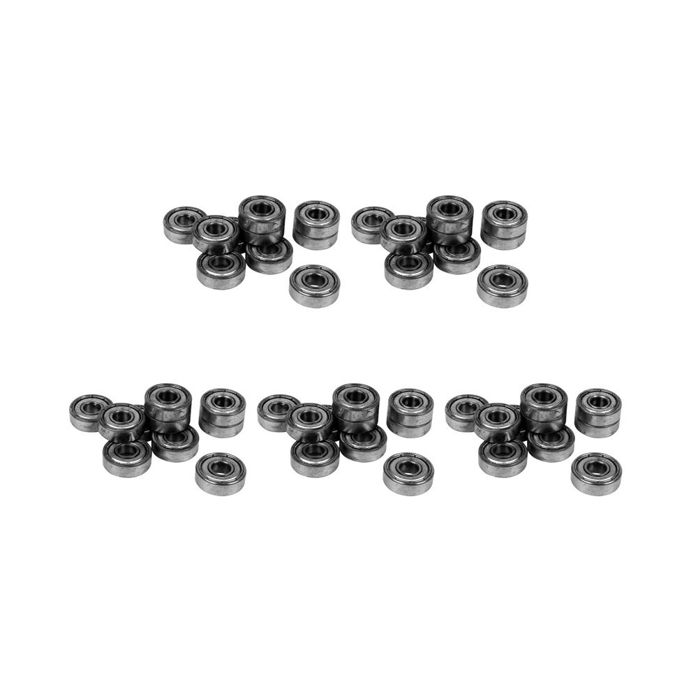 50Pcs Miniature Rubber Sealed Metal Shielded Metric Radial Bearing Model: 607Zz 7 X 19 X 6Mm 6132406729439