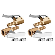 1/4-Zoll-Messing-Reifenfüllerschloss Am Luftspannfutter, -Luftkompressor-Reifenfüller-Schlauchende für Schlauchreparatur-4Pack
