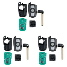 3X Car Remote Key 3 Buttons Fit for 3/5 Series X5 X6 Cas2 Cas3 433Mhz
