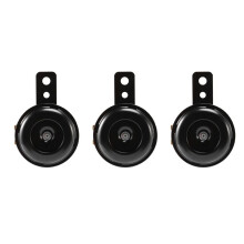3X 6V Black Mount Electric Horn for Car Motorcycle Truck Vehicle