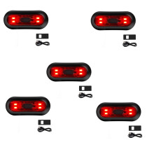 5X Luz LED para Casco, Luz de Freno para Casco de Motocicleta, Luz de Advertencia de Seguridad Roja Trasera para Bicicleta Recargable para Conducción