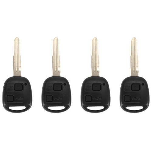 4X 2 BUTTON REMOTE KEY SHELL for  Yaris