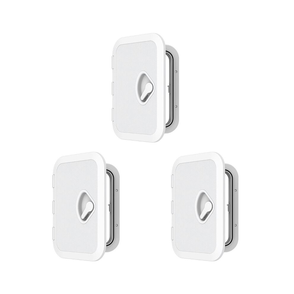 3X Inspection Hatch Cover Marine Access Accessories Single Handle Anti Ultraviolet Boat Deck Plate Yacht 270X375mm 4712030765687