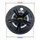 2 Peça 8 Polegadas SS Tampa da Roda Do Carrinho de Golfe 5 Raios Design Tampa Do Cubo para Carrinho de Golfe Carro Clube EZGO 7