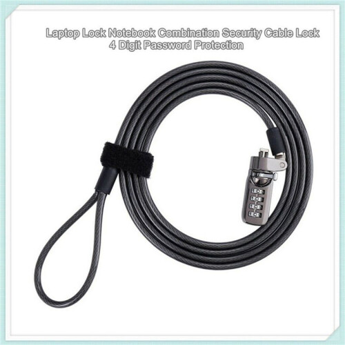 3X Security Anti-Theft Combination Laptop Notebook Cable Lock 4 Digit Password Lock 1