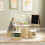 AIYAPLAY Five-Piece Kids Table and Chairs Set with Storage, White 1