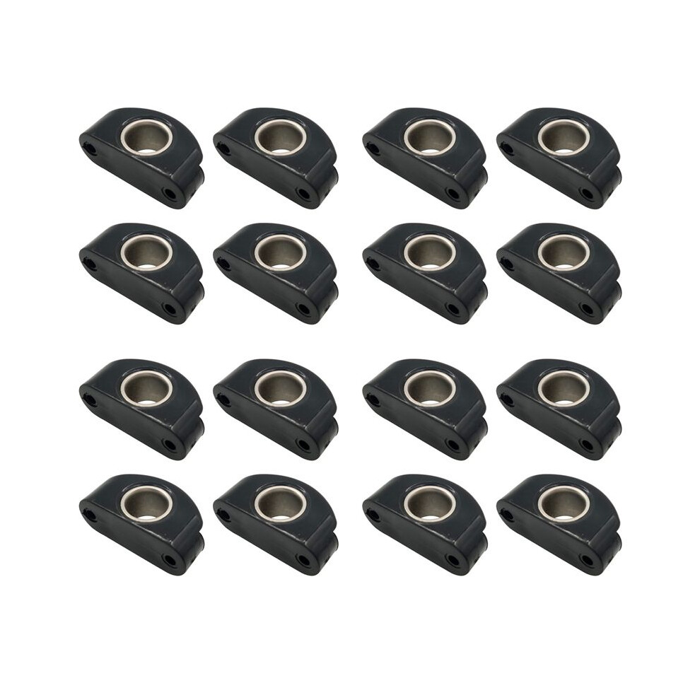 Marine Boat Fairlead Nylon Bullseyes 12 Mm 1/2Inch Stainless Steel Insert,Pulley Wheel For Boats,16Pcs Black 6033534042653