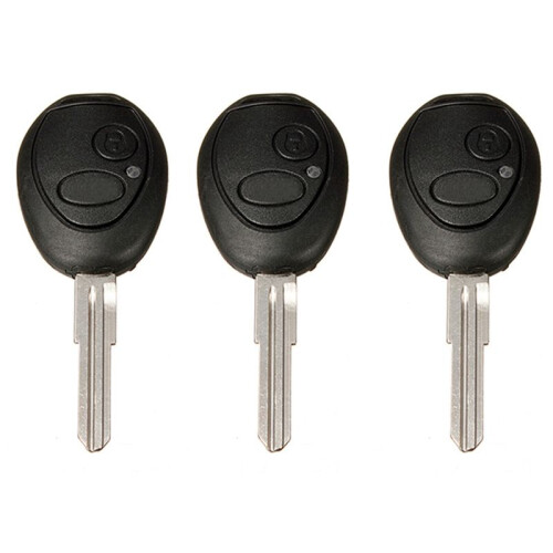 3X 2 Button Remote Key Fob Case Shell Uncut Blade for   99-04